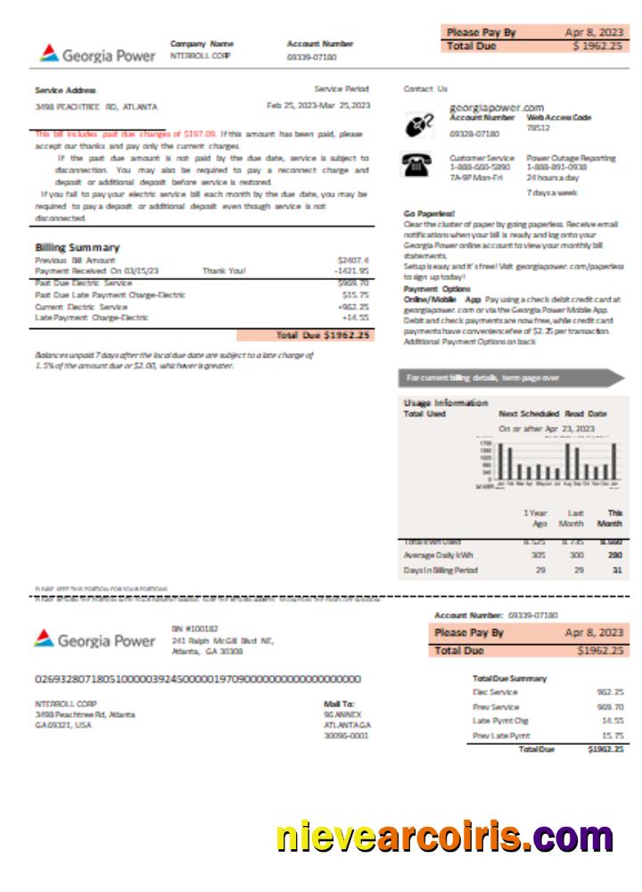 Georgia Power utility new brand business bill